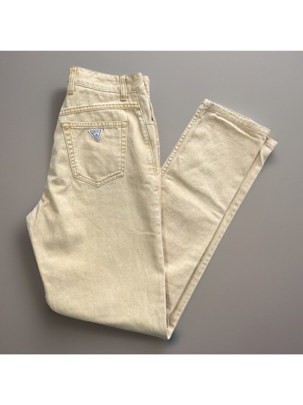Deadstock GUESS jeans VTG men’s 32 gold yellow nwt 80s 90s Rare Iconic Fashion